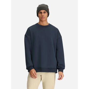 NWT $159 Men's Obermeyer Explorer Tech Crewneck Sweatshirt Size S Blue Nights